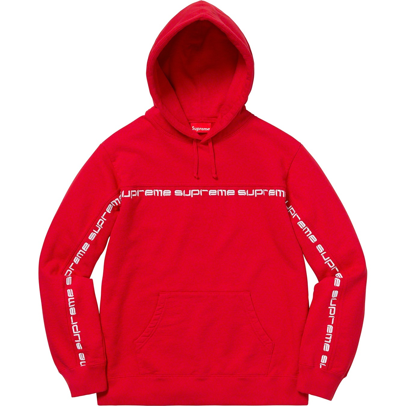 Text Stripe Hooded Sweatshirt view 3